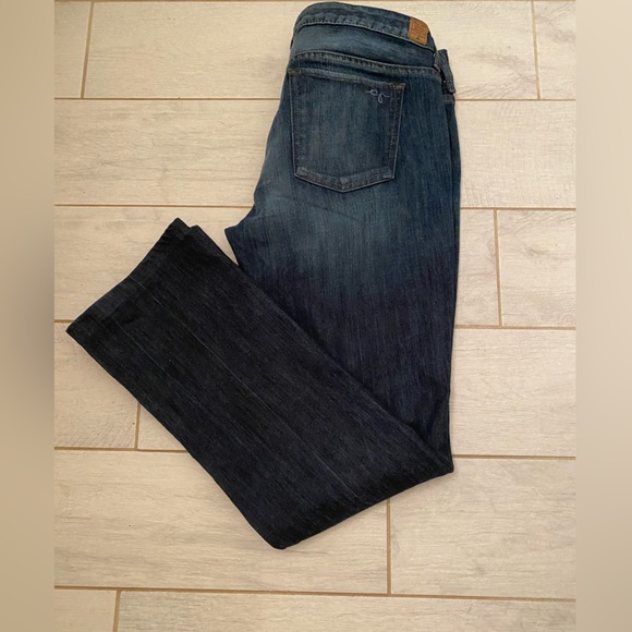 Gently Worn Dark Blue Guess Jeans Size 31 Starlet Slim Bootcut - Picture 9 of 15